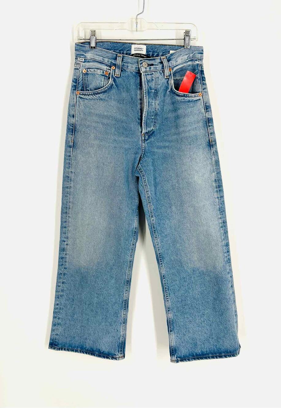 Citizens of Humanity Size 25=0 Lt Denim Wide Leg Premium Denim Jeans